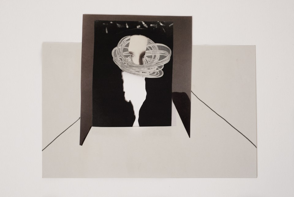 To Francis Bacon, 2013, Collage, 21x6 cm tal gilboa טל גלבוע