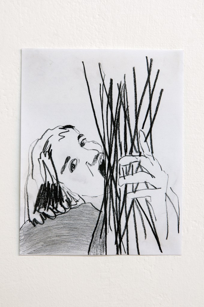 Line Eater, 2012, pencil on paper, 19×14.5 cm tal gilboa טל גלבוע