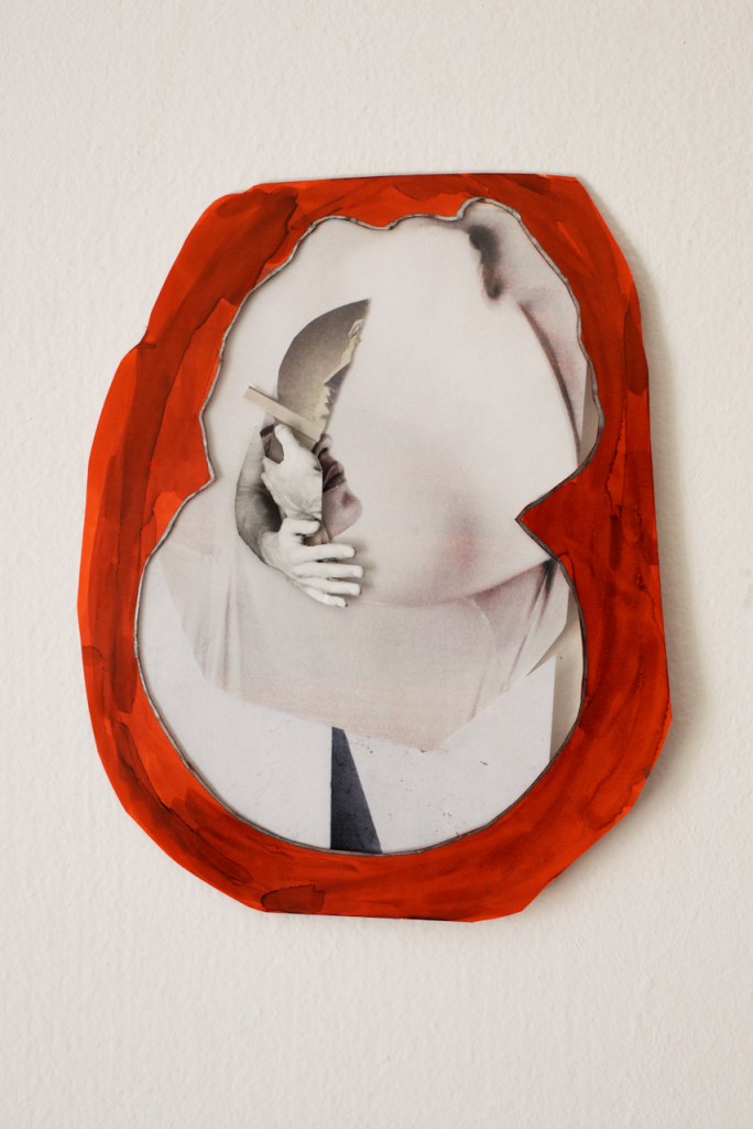 Untitled (Not a Womb), 2013, Collage, 13x16 cm tal gilboa טל גלבוע